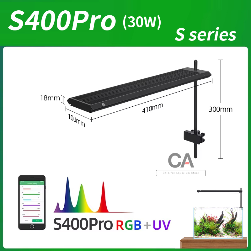 Planted Aquarium Materials - WEEK AQUA S Series RGB+UV Full