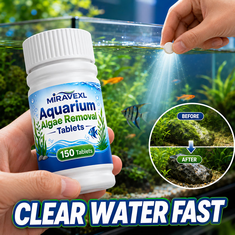 Planted Aquarium Materials - MIRAVEXL 150 Aquarium Algae Removal Tablets,