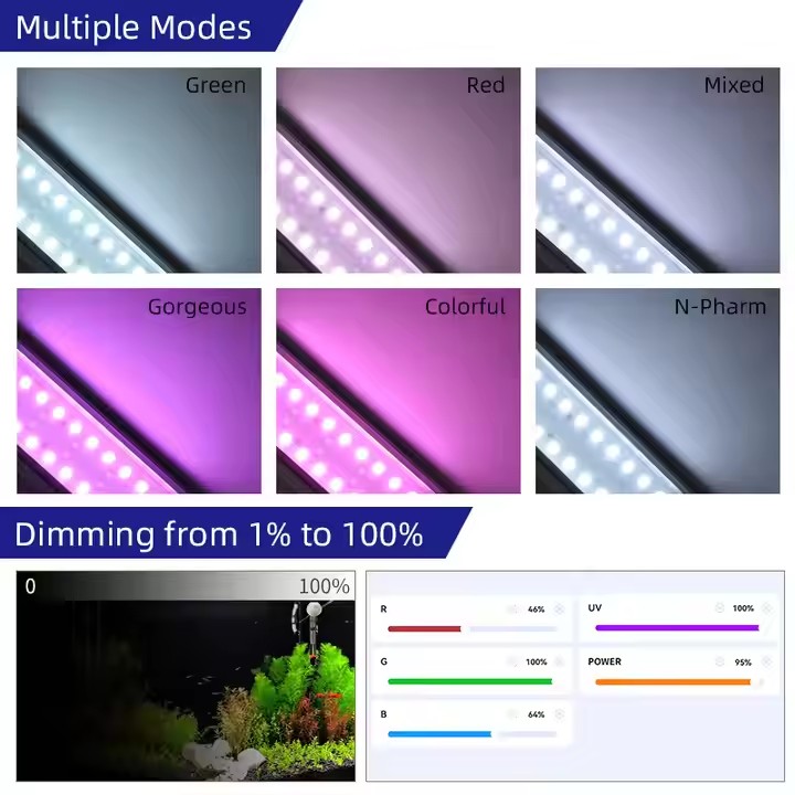 WEEK AQUA S Series RGB+UV Full - Planted Aquarium Materials 评论和价格