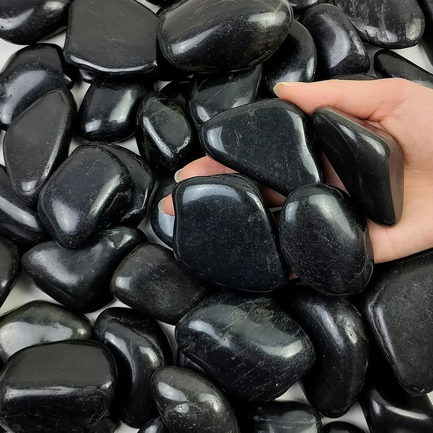 40 lbs Black River Rocks for L - Planted Aquarium With Rocks 评论和价格