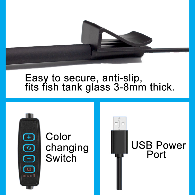 USB Aquarium LED Lamp Fish Tan - Aquarium Plant Light 评论和价格