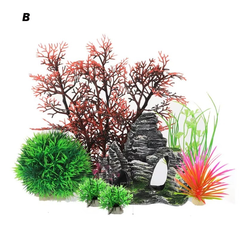 10pcs Hot Selling New Arrival  - Planted Aquarium With Rocks 评论和价格