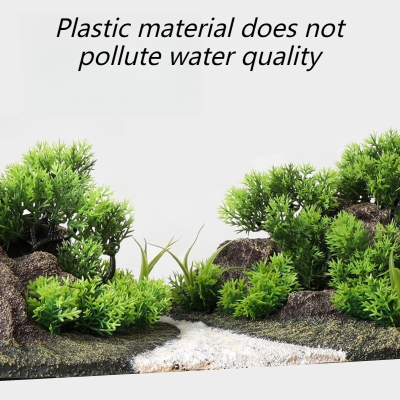 Fish Tank Decoration Simulatio - Planted Aquarium With Rocks 评论和价格