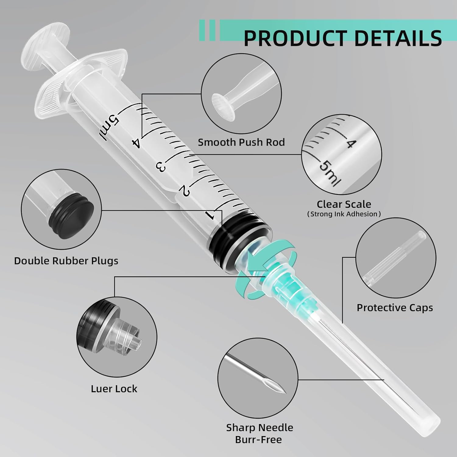 5ml Luer Lock Syringe, Suitabl - Planted Aquarium Materials 评论和价格