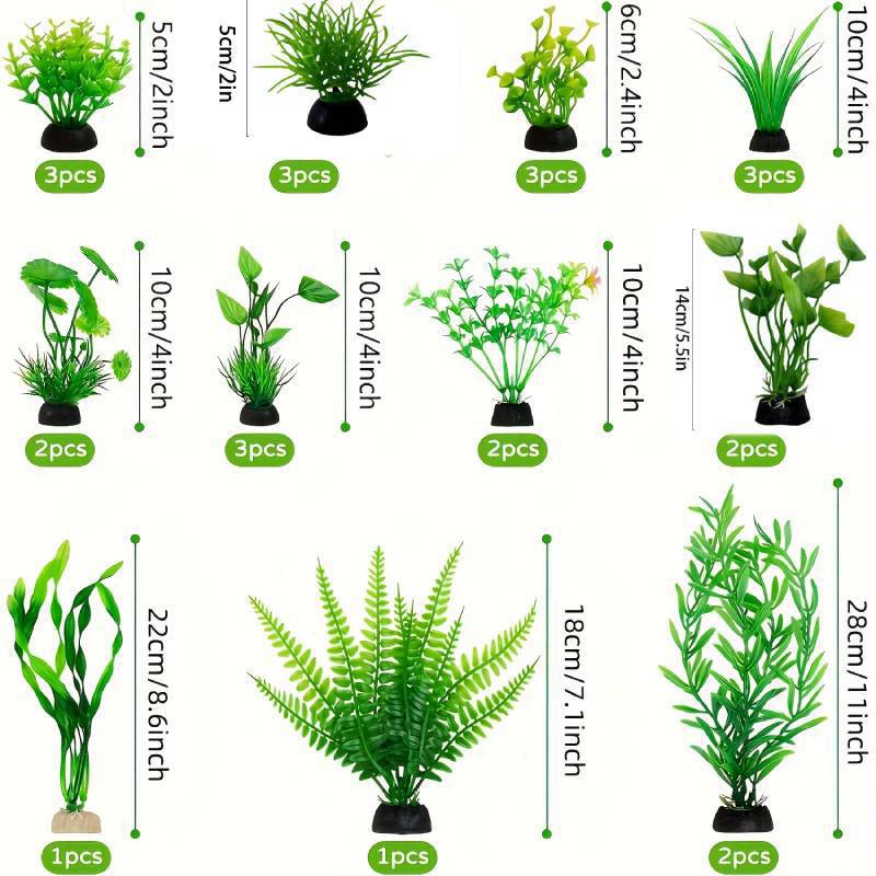 Aquarium Decor Set Artificial  - Planted Aquarium Materials 评论和价格