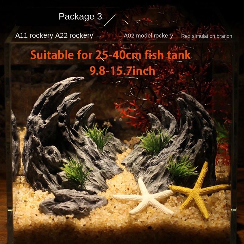 Fish Tank Simulation Stone Can - Planted Aquarium With Rocks 评论和价格